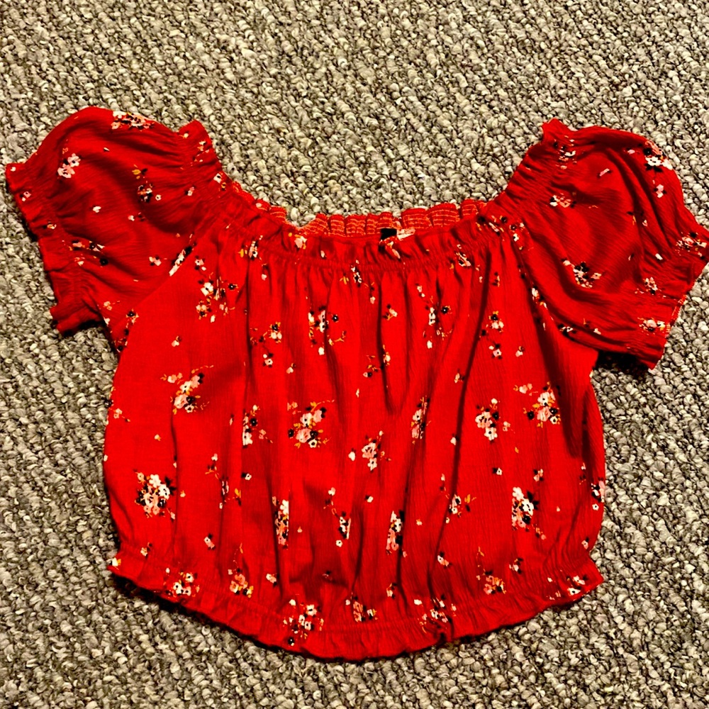 Red Crop Top - Small